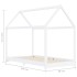 Estructura de cama infantil madera maciza pino blanco 90x200