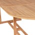 Mesa de jardín de madera de teca maciza 180x90x75