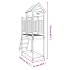 Parque infantil exterior madera pino impregnada 53x110x214