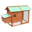 Gallinero madera maciza pino y abeto 170x81x110 cm