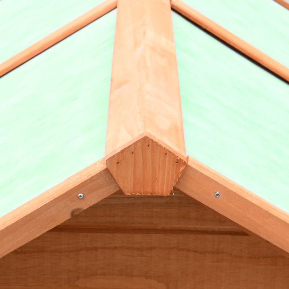 Gallinero madera maciza pino y abeto 170x81x110