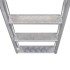 Escalera para piscina/muelle con 4 peldaños aluminio 167