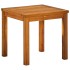 Tumbona con mesita de madera maciza de acacia y