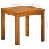 Tumbona con mesita de madera maciza de acacia y