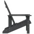 Silla de jardín Adirondack HDPE gris