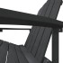 Silla de jardín Adirondack HDPE gris