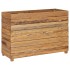 Jardinera madera maciza de teca y acero 100x40x72