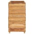 Jardinera madera maciza de teca y acero 100x40x72