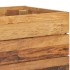Jardinera madera maciza de teca y acero 100x40x72