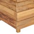 Jardinera madera maciza de teca y acero 100x40x72