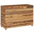 Jardinera madera maciza de teca y acero 100x40x72