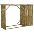 Caseta leña y herramientas jardín madera pino 253x80x170