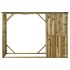 Caseta leña y herramientas jardín madera pino 253x80x170