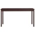 Mesa de comedor de madera de pino marrón oscuro 140x70x73