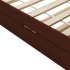 Estructura de sofá cama madera de pino marrón 90x200