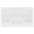 Vitrina de madera ingeniería blanca 120x30,5x70