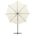 Sombrilla voladiza con poste y luces LED 300 cm