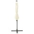 Sombrilla voladiza con poste y luces LED 300 cm