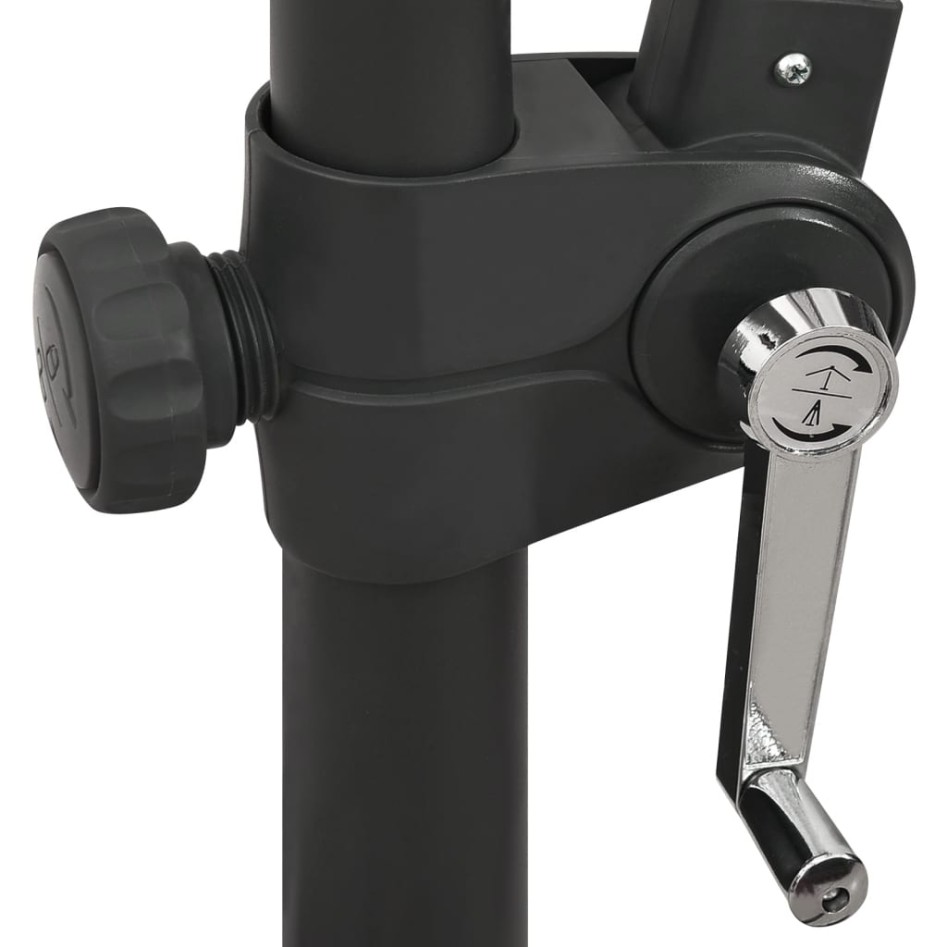 Sombrilla voladiza con poste y luces LED 300 cm