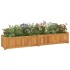 Arriate de madera maciza de teca 150x30x25