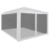 Carpa de celebraciones plegable con 4 paredes de malla 4x3