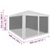 Carpa de celebraciones plegable con 4 paredes de malla 4x3