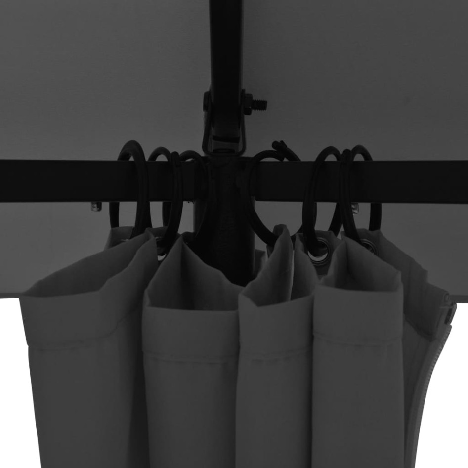 Carpa de jardín con cortinas hexagonal 360x265