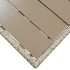 Mesa de jardín de ratán sintético gris 130x70x66