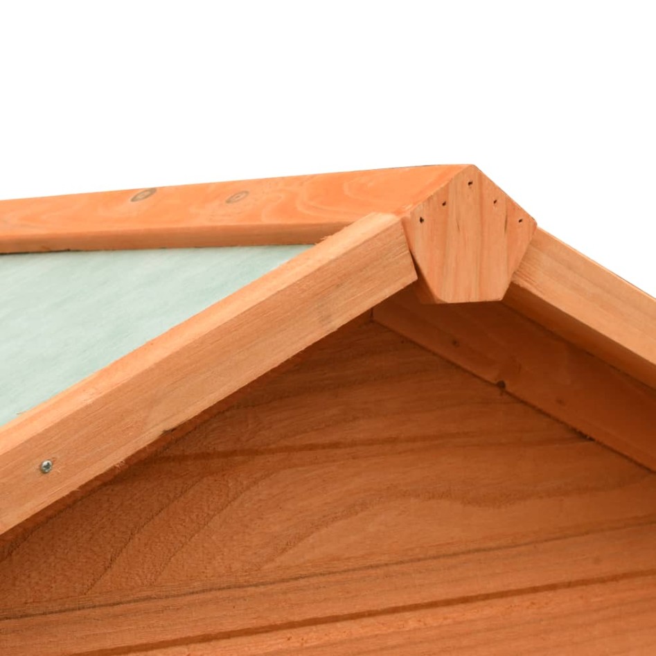 Jaula para pájaros madera maciza pino y abeto 125,5x59,5x164