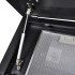Campana extractora vidrio templado negro con pantalla 600