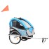 Remolque para bicicletas y cochecito 2 en 1 azul y