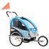 Remolque para bicicletas y cochecito 2 en 1 azul y