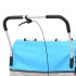 Remolque para bicicletas y cochecito 2 en 1 azul y