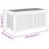 Caja de almacenaje de jardín bambú 110x52x55