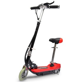 Patinete eléctrico con asiento rojo 120