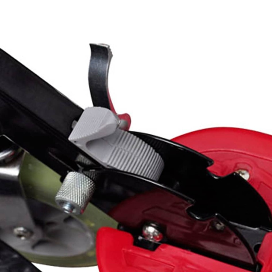 Patinete eléctrico con asiento rojo 120