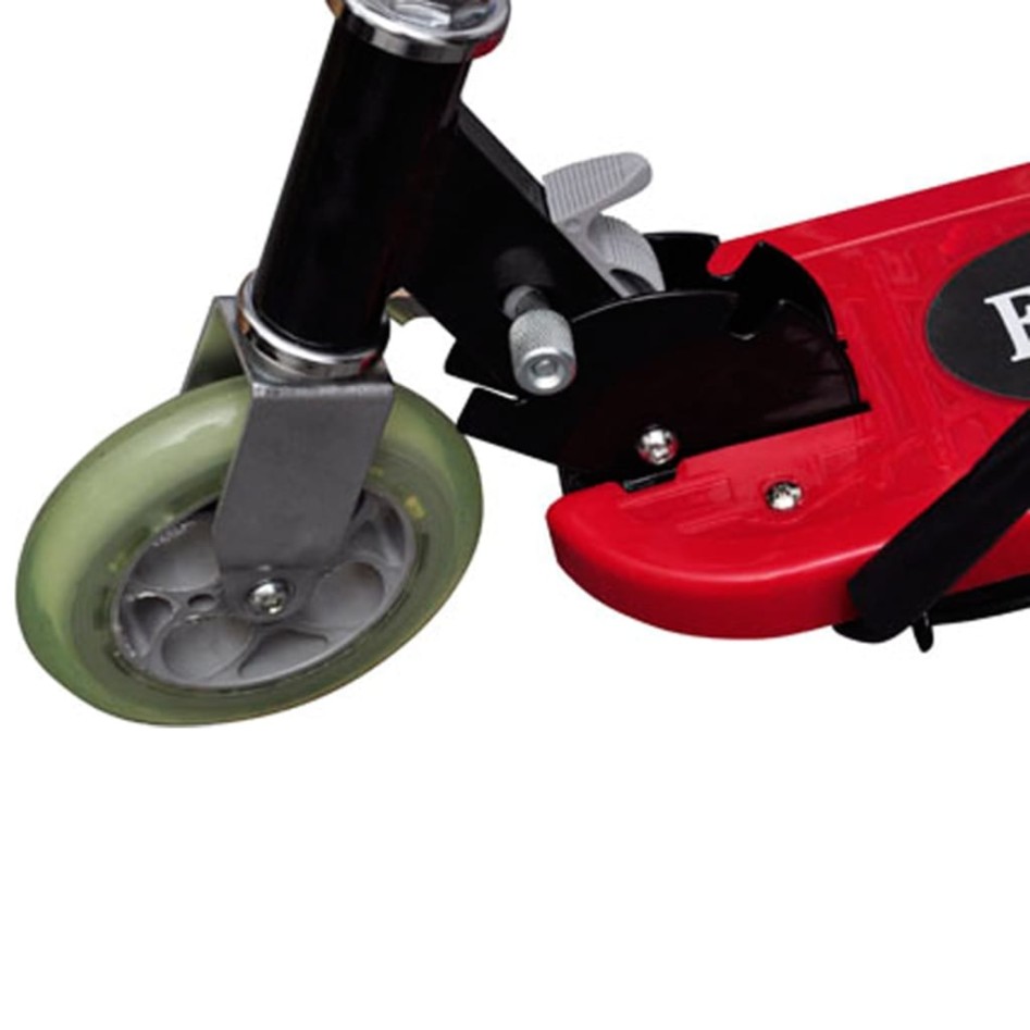 Patinete eléctrico con asiento rojo 120