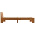 Estructura de cama madera maciza pino marrón miel 90x200