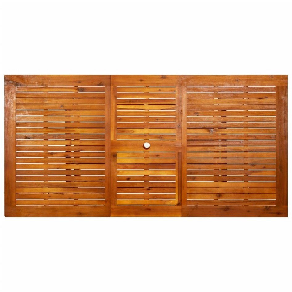 Mesa de comedor jardín madera maciza acacia