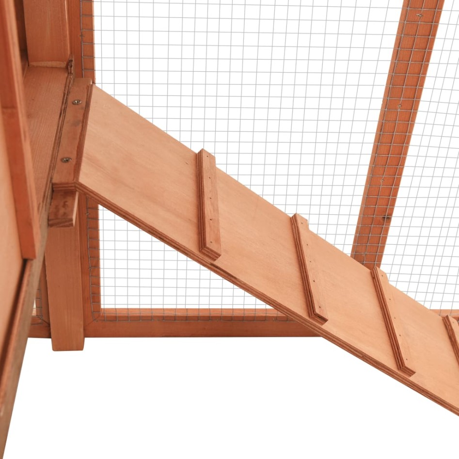 Gallinero con ponedero madera maciza de