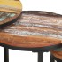 Mesitas auxiliares 3 piezas madera maciza