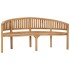 Banco banana de madera maciza de teca 180
