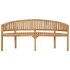 Banco banana de madera maciza de teca 180