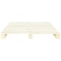 Estructura de cama de palés madera maciza de pino 140x200