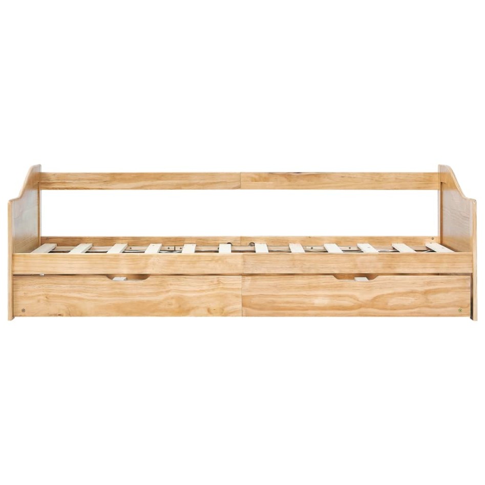 Estructura de sofá cama extraíble madera de pino 90x200
