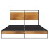 Estructura de cama de metal 120x200