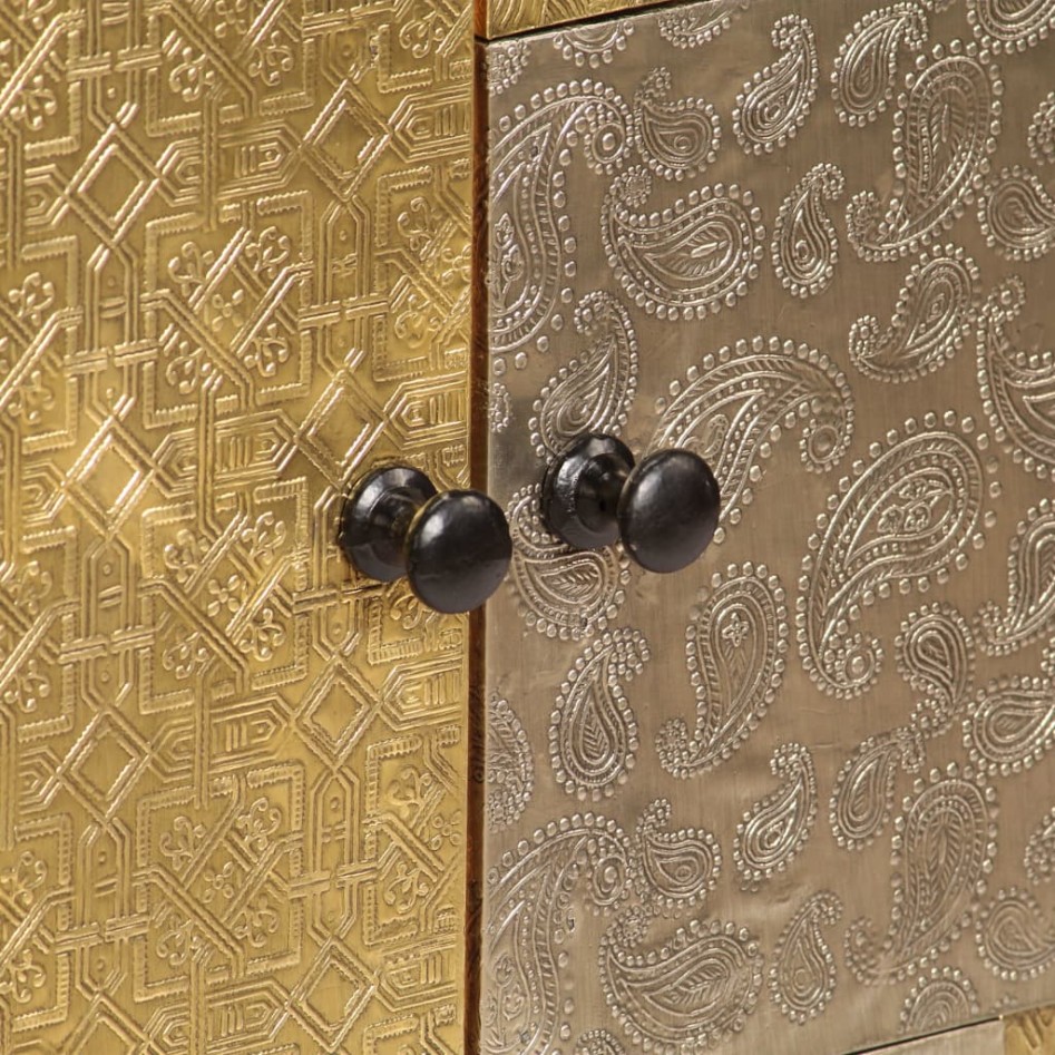 Aparador de madera maciza de acacia 80x30x75