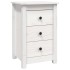 Mesitas de noche 2 uds madera maciza pino blanco 40x35x61,5