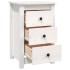 Mesitas de noche 2 uds madera maciza pino blanco 40x35x61,5