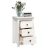 Mesitas de noche 2 uds madera maciza pino blanco 40x35x61,5